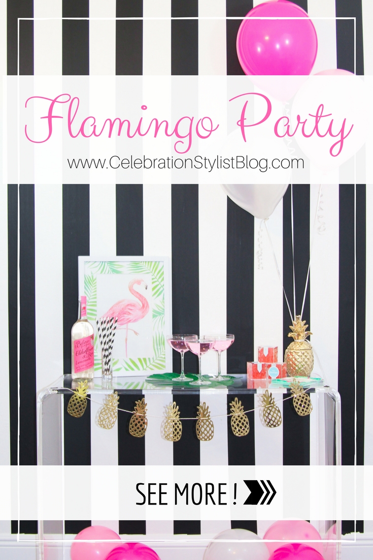 Summer Pink Flamingo Cocktail Party by popular party blogger The Celebration Stylist