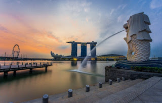 Patung Merlion di Singapura