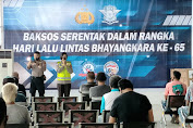 Satlantas Polres Bitung Gelar Bhakti Sosial Peringati HUT Lantas ke-65