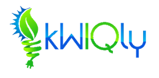 logo - kW - kiloWatts, IQ - intelligence , kWIQly