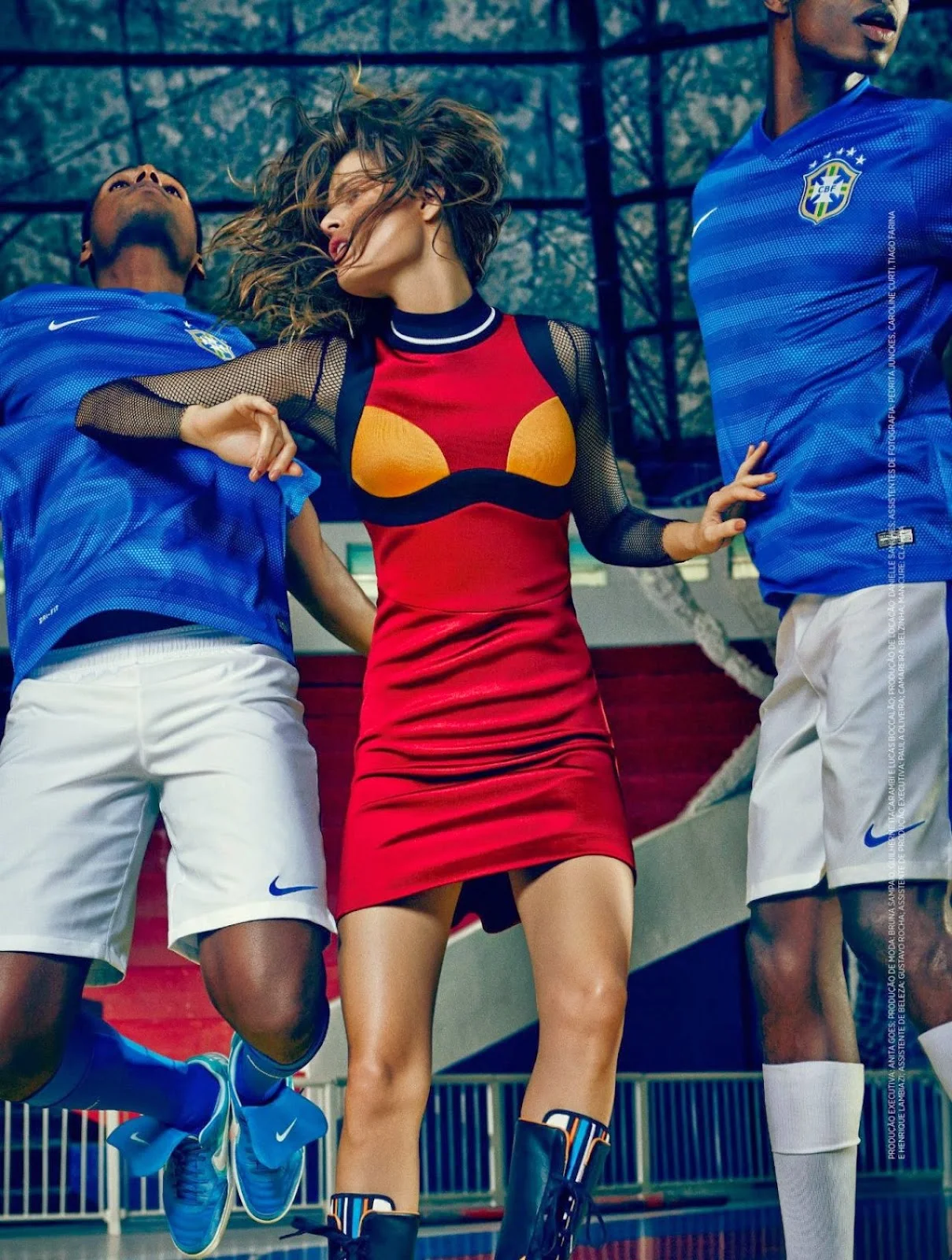 Isabeli Fontana goes sporty for Harper's Bazaar Brazil June 2014