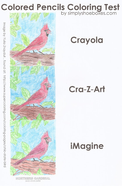 Colored pencil coloring test.