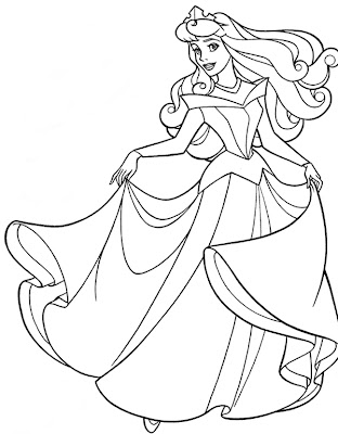 princess and the frog coloring pages. SLEEPING BEAUTY COLOURING PAGE