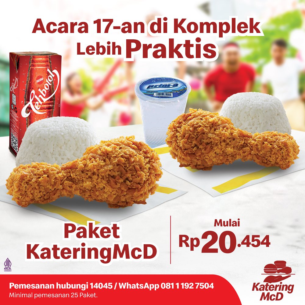 Harga Promo McDonalds Katering McD Mulai Rp. 20.454