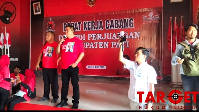 Ribuan Kader PDI Perjuangan Se - Kabupaten Pati, Hadir di Gor Jati Diri Semarang Konsolidasi Bersama Ganjar Pranowo