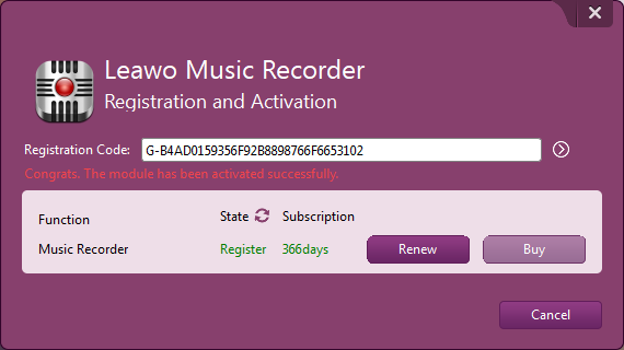 Leawo Music Recorder Full Registration Code