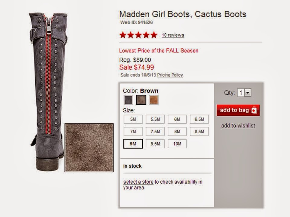 Steve Madden cactus boots