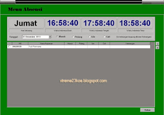 contoh program absensi dengan delphi