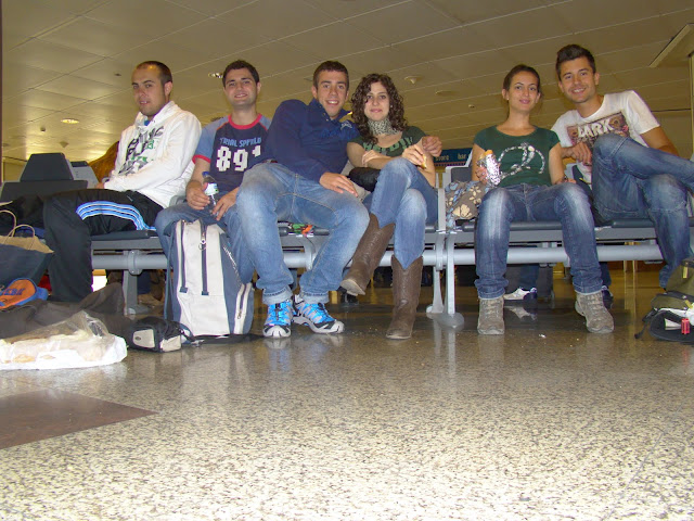 Esperando en el aeropuerto de Madrid Barajas