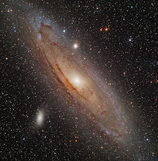 Photo of the Andromeda Galaxy with foreground stars.