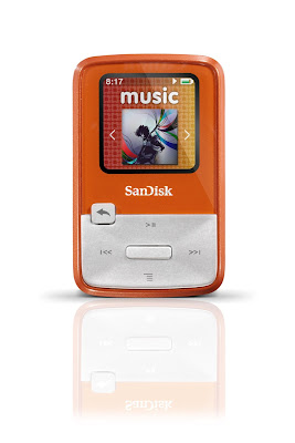 SanDisk Sansa Clip Zip 4GB MP3 Player (Orange)