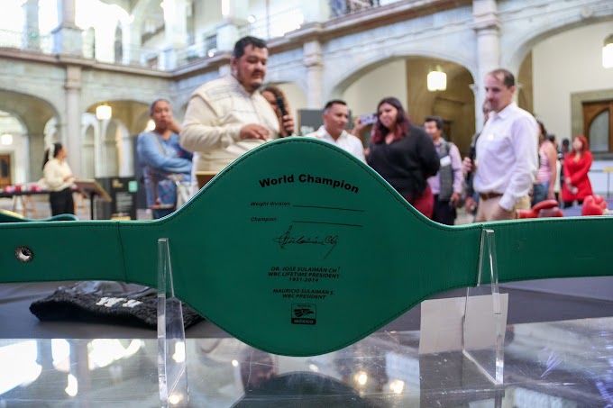  Exponen en Palacio de Gobierno piezas representativas de la historia del boxeo