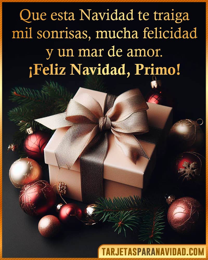 Tarjetas de Navidad para Primo