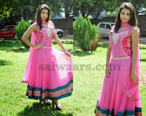 Priyanka Anarkali Pink Salwar