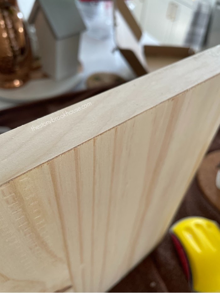 Wood edge banding unfinished