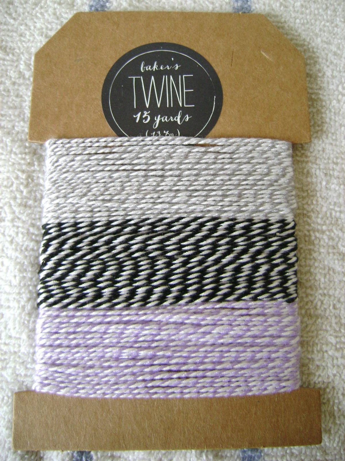 Found one pack of this baker's twine, buried under notepads and things ...