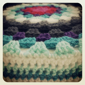 ByHaafner, crochet, granny circle, crochet cover