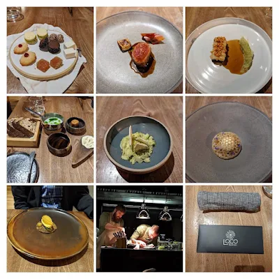 Collage of dishes from Michelin-starred Loco in Lisbon