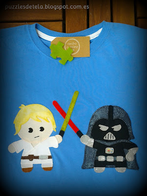 Star Wars, Camiseta de Star Wars, la guerra de las galaxias, Darth Vader,  T-shirt Star Wars, Patchwork, Camisetas patchwork, Camisetas patchwork Star Wars, Luke Skywalker, T-shirt patchwork, handmade, hecho con amor, Salón del cómic