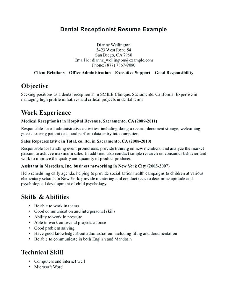 samples of receptionist resumes vet receptionist resume me sample medical reception resume.