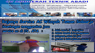 Rajanya Service AC Wilayah Taman Sidoarjo 