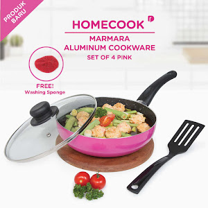 Homecook Marmara Aluminium Cookware Set of 4