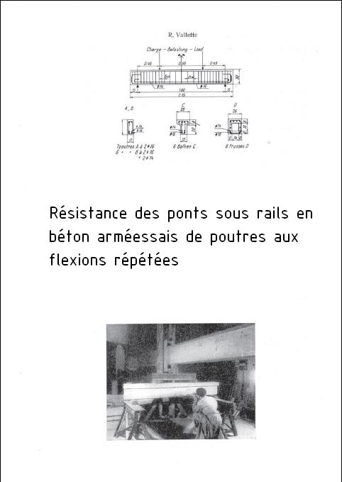 Résistance des ponts sous rails en béton armé  essais de poutres aux flexions répétées