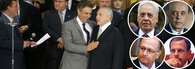 PSDB AFUNDA NO ABRAÇO DE AFOGADOS COM TEMER