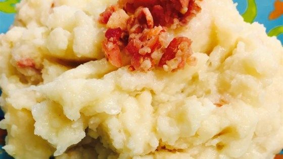 Keto Cauliflower Bacon Cheese Mash