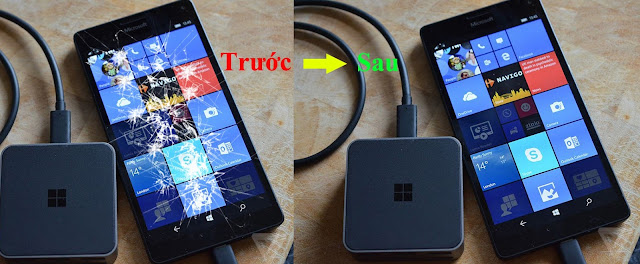 Hoàn tất thay mặt kính cho Nokia Lumia 950