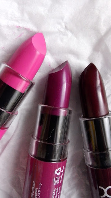 beauty blog philippines, NYX Butter Lipstick in L-R: Sweet Shock, Thunderstorm, Moonlit Night (4.5g, Made in Taiwan).