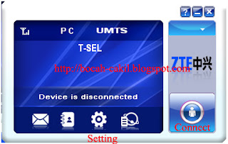 Setting Modem ZTE MF100 dengan Kartu Telkomsel , Halo, As, Simpati