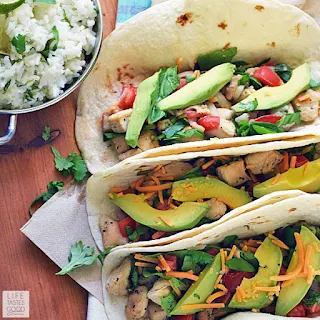 Lime Chicken Soft Tacos