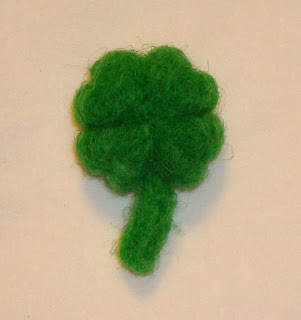 needle felted clover