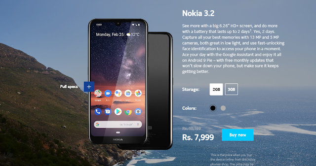 Nokia 3.2 Price Cut