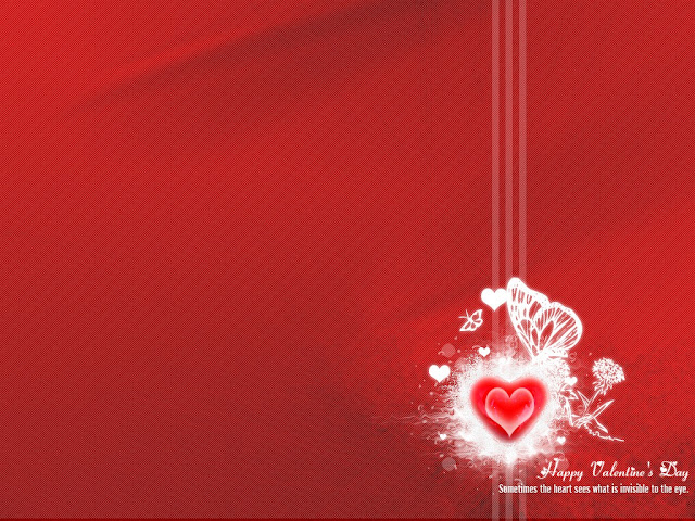 Happy Valentine's Day wide screen abstract Wallpaper