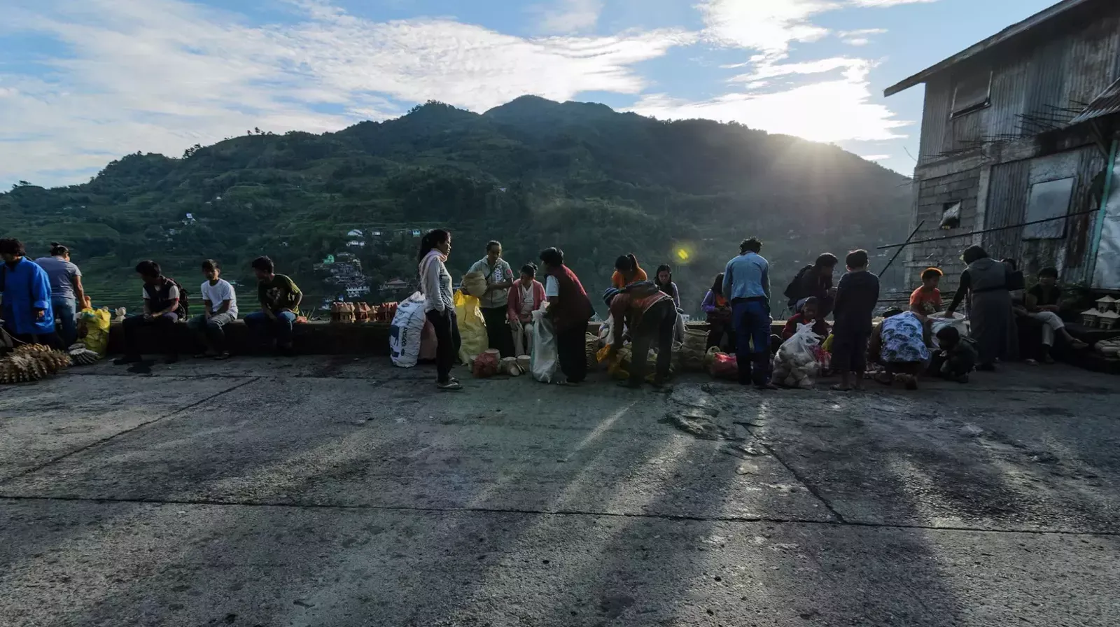 One Banaue Saturday Community Street Market Morning Cordillera Administrative Region Philippines