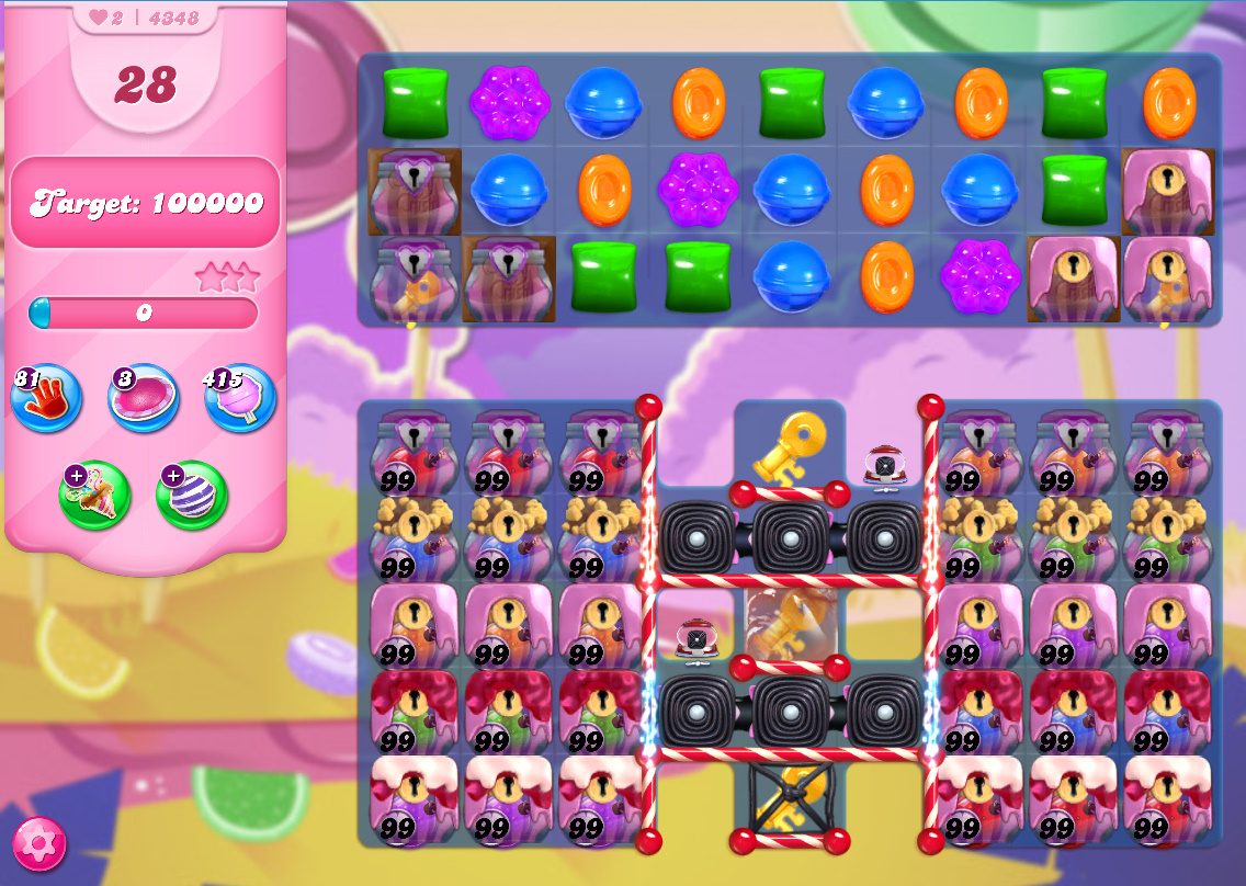 Candy Crush Saga level 4349