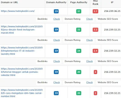 Cara menaikkan skor DA PA blog