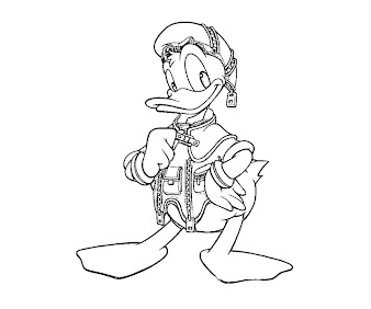 #9 Donald Duck Coloring Page