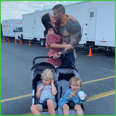 Tom Hopper with his wife and daughter and son