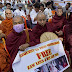 Protests in Myanmar as Thailand issues death sentences