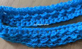 Sweet Nothings Crochet free crochet pattern blog, free crochet pattern for a slim headband, photo of the Easy Slim Seeded headband,