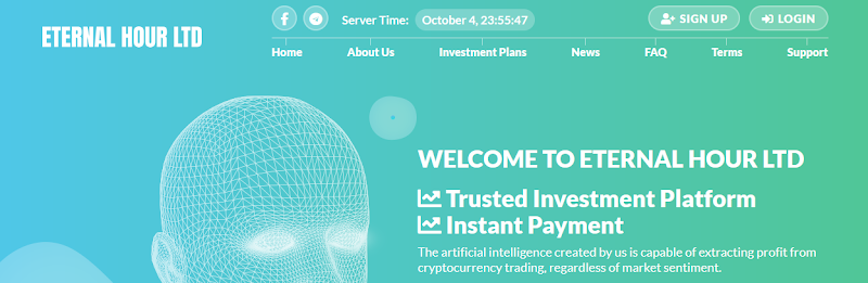 Мошеннический сайт eternalhour.biz – Отзывы, развод, платит или лохотрон? Информация