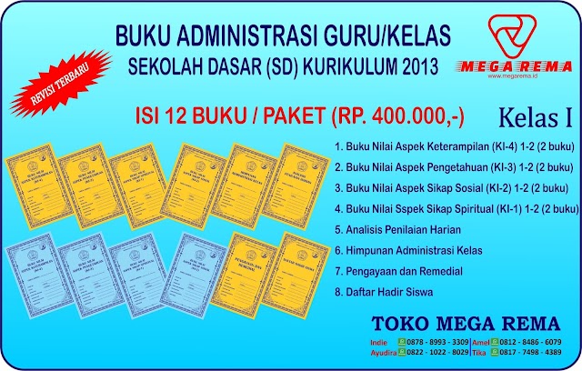 BUKU ADMINISTRASI SD/MI LENGKAP - Jual Produk Buku Administrasi Guru Kelas SD K13 REVISI 2021 Termurah