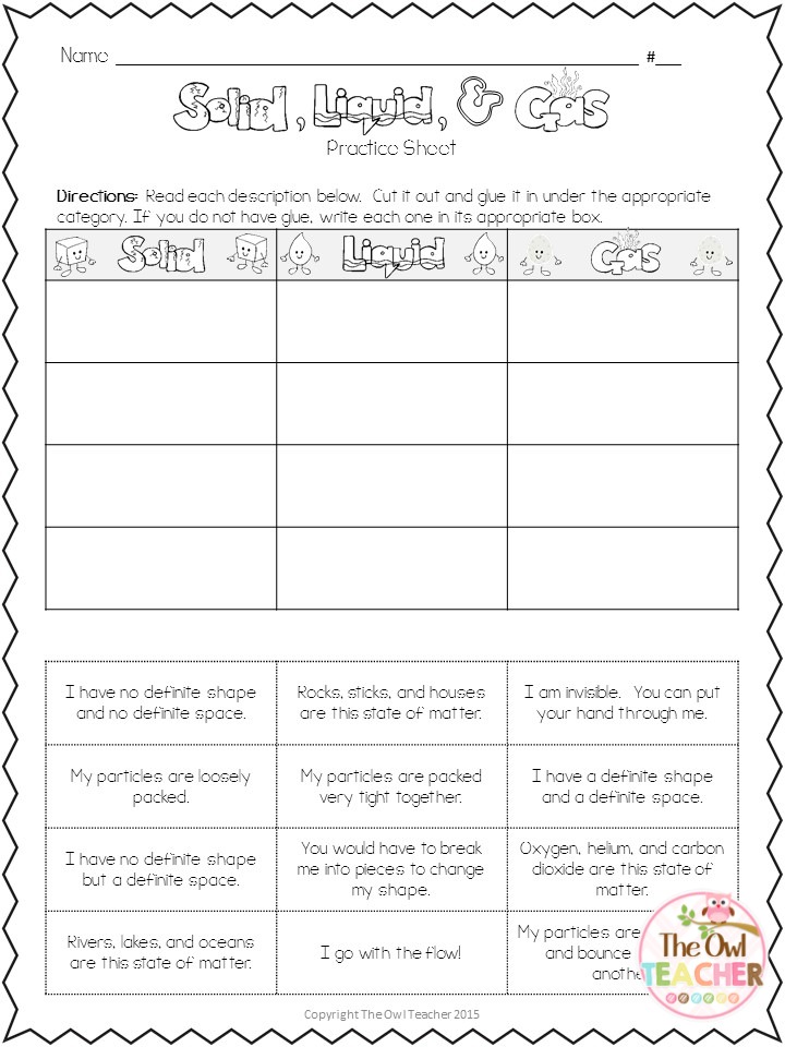 Classroom Freebies Too: Physical and Chemical Changes ...