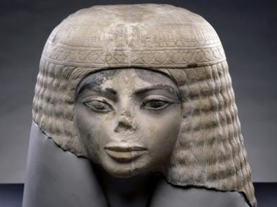 3000 year old Egyptian limestone bust