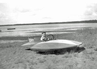 Vintage Hydroplane at Birch Lodge