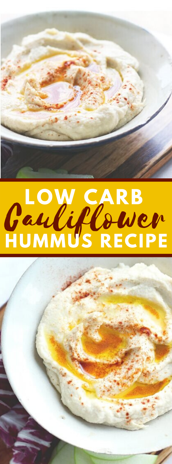 Low Carb Cauliflower Hummus Recipe #healthy #diet