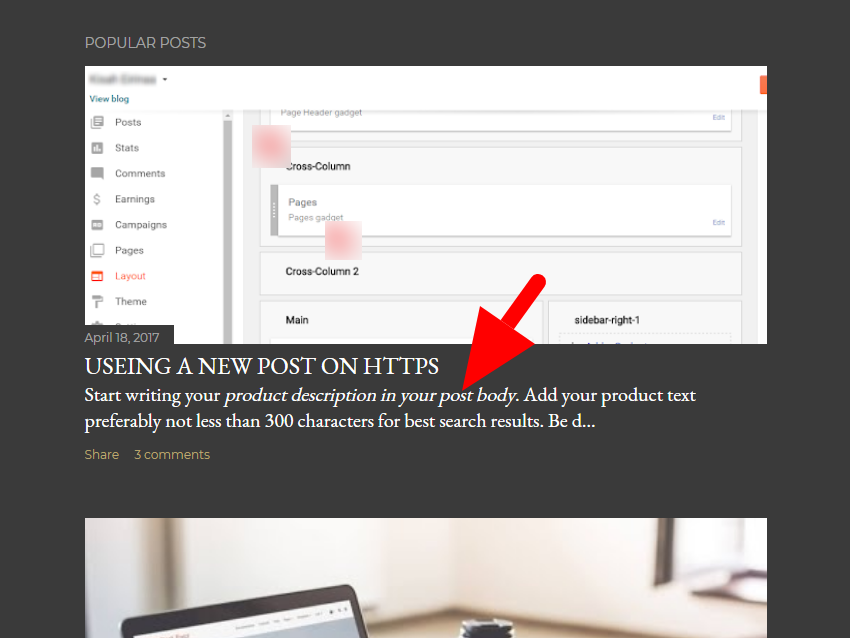 Blogger soho theme add popular post snippets